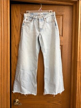 Re/Done Mid Rise Wide Leg Crop Ola Indigo, 24, Summer Casual Preppy Coastal Boho